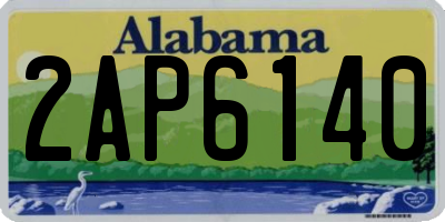 AL license plate 2AP6140