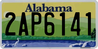 AL license plate 2AP6141
