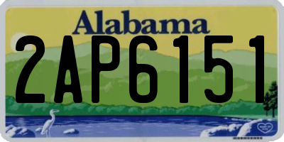 AL license plate 2AP6151