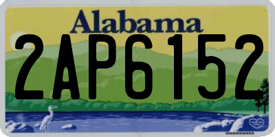 AL license plate 2AP6152