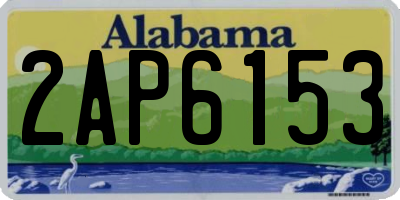 AL license plate 2AP6153