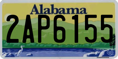 AL license plate 2AP6155