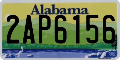 AL license plate 2AP6156