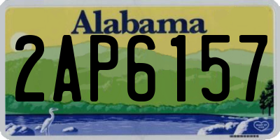 AL license plate 2AP6157