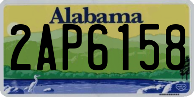 AL license plate 2AP6158