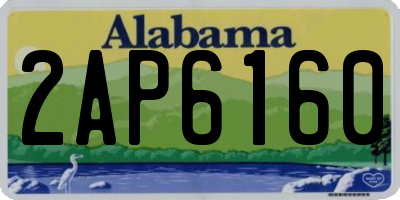 AL license plate 2AP6160