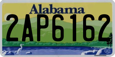 AL license plate 2AP6162