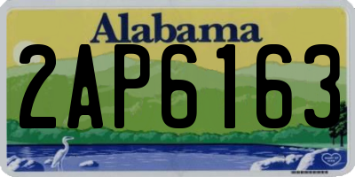 AL license plate 2AP6163