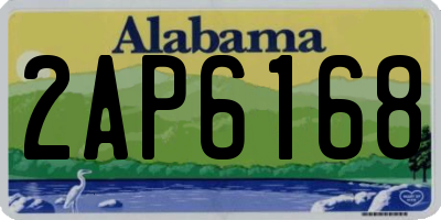 AL license plate 2AP6168