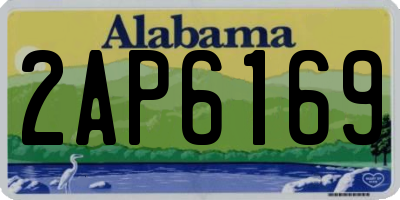 AL license plate 2AP6169