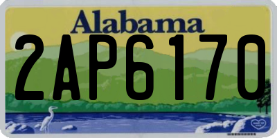 AL license plate 2AP6170