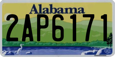 AL license plate 2AP6171