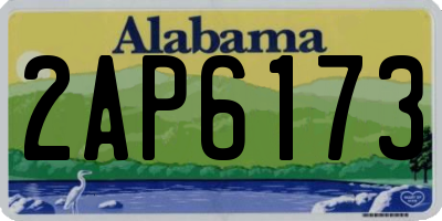 AL license plate 2AP6173
