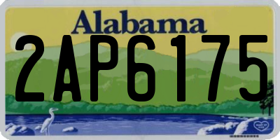AL license plate 2AP6175