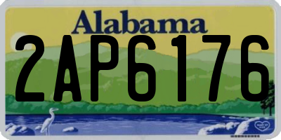 AL license plate 2AP6176