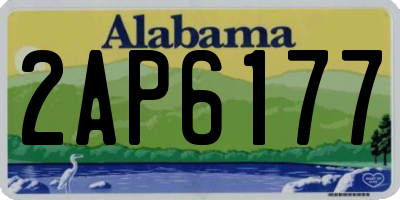 AL license plate 2AP6177