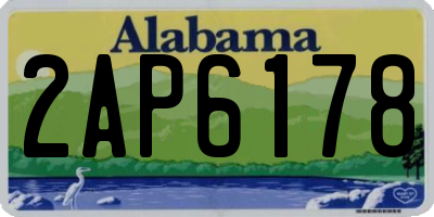 AL license plate 2AP6178