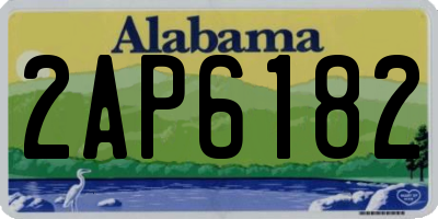 AL license plate 2AP6182