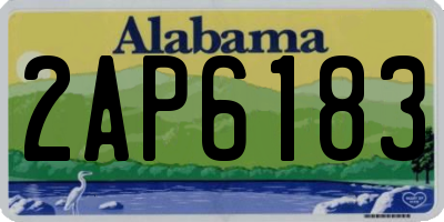 AL license plate 2AP6183