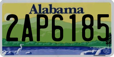 AL license plate 2AP6185