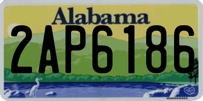 AL license plate 2AP6186