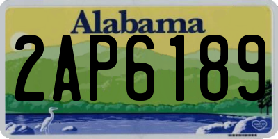 AL license plate 2AP6189