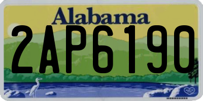 AL license plate 2AP6190