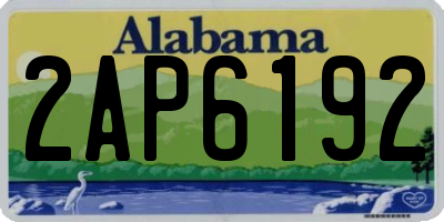 AL license plate 2AP6192