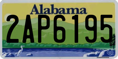 AL license plate 2AP6195