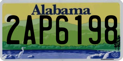 AL license plate 2AP6198