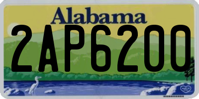 AL license plate 2AP6200