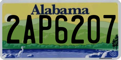 AL license plate 2AP6207
