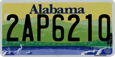 AL license plate 2AP6210