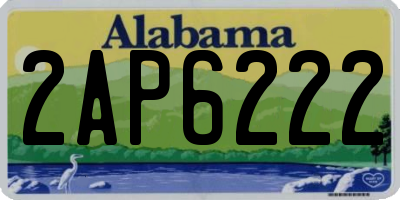 AL license plate 2AP6222