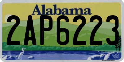 AL license plate 2AP6223