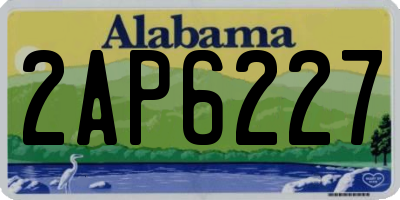AL license plate 2AP6227