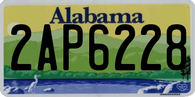 AL license plate 2AP6228