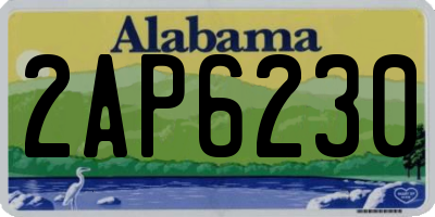 AL license plate 2AP6230