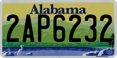 AL license plate 2AP6232