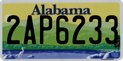 AL license plate 2AP6233
