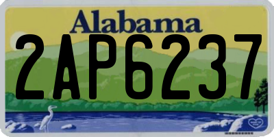 AL license plate 2AP6237