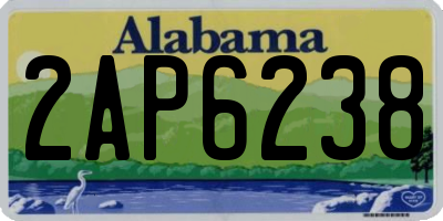 AL license plate 2AP6238