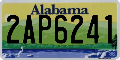AL license plate 2AP6241