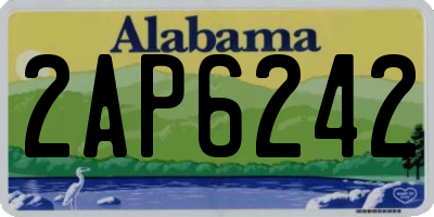 AL license plate 2AP6242
