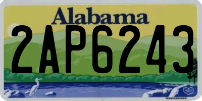 AL license plate 2AP6243