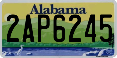 AL license plate 2AP6245
