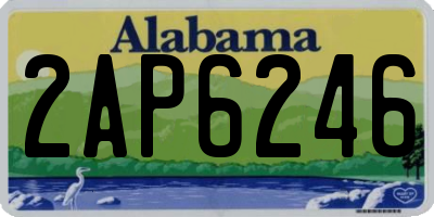 AL license plate 2AP6246