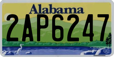 AL license plate 2AP6247
