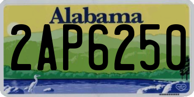AL license plate 2AP6250