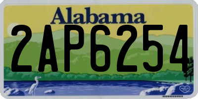 AL license plate 2AP6254